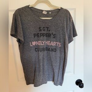 Junk Food Clothing Gray T-Shirt Beatles inspired